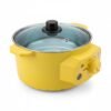 Lotus's Electric Hot Pot | Multifunctional Electric Cooking Pot with Glass Lid
