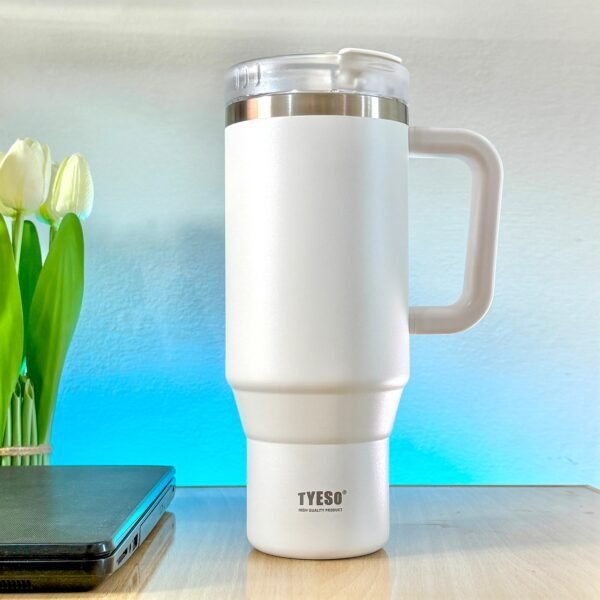 Hot & Cold Insulated Stainless Steel Tumbler – Reusable Travel Cup - Image 2