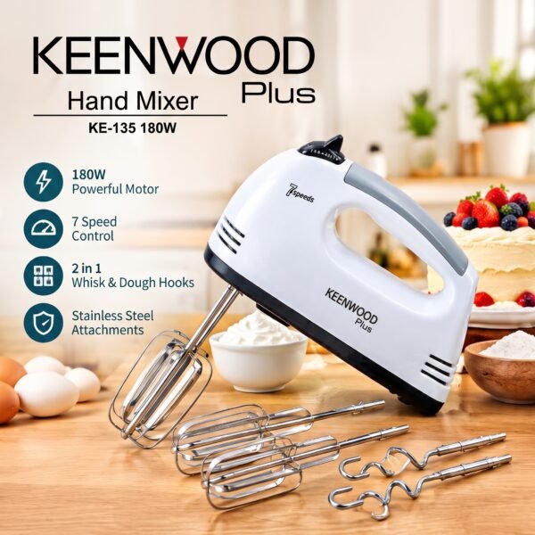 Kenwood Plus Electric Hand Mixer (Model HM-133 / KE-135)