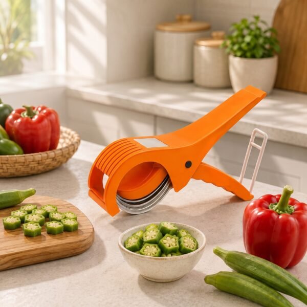 Multi-functional 5-blade vegetable and fruit cutter